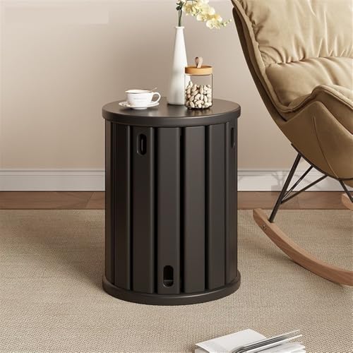 Modularer Nachttisch aus Massivholz und stapelbare Hocker, 4er-Set, vielseitiger kleiner runder Esstisch und Stühle für Kaffee, Wohnzimmer, Schlafzimmer