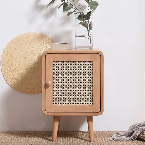 Nachttisch Mit Schublade, Nachtkästchen Holz, Moderner Nachttisch, Schlanker Nachttisch Tisch, Kleiner Moderner Nachttisch, Kleiner Nachttisch, Nachttisch Vintage, Für Schlafzimmer, Büro(Beige)