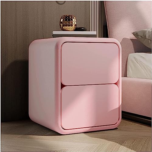 HADECOLL Nachttisch, Schmal, Schlicht, Mit Schubladen, Nachttisch, 2Er-Set, Kleine, Schmale Nachttische, Moderner Schlafzimmer-Beistelltisc h, Nachttisch, Nachttisch, 45 cm, Braun, Grün 40 cm