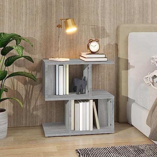 LVHUIDEH Nachttisch Grau Sonoma 50x30x51,5 cm Holzwerkstoff