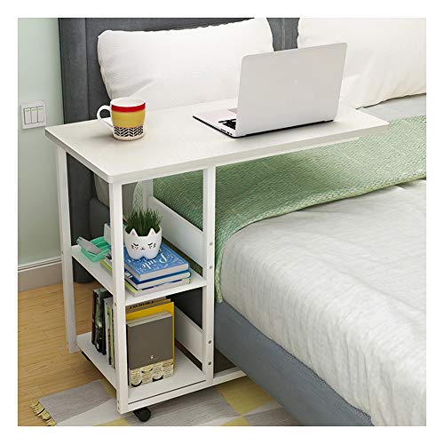 ZXCVBNM Lazy Table Desktop Laptoptisch Mit Rollen, Mobiler Schreibtisch Rollbarer, Multi Tier Speicher, Mehrere Farben Erhältlich Klapptisch Abnehmbarer