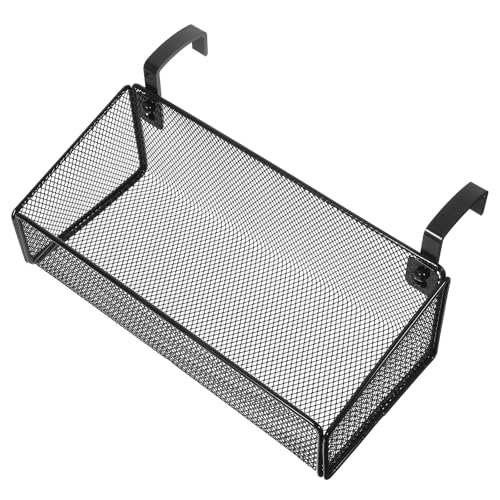 HOUDERCO Aufbewahrungskorb aus Metall zum Einhängen Am Bett und Schreibtisch Hängekorb für Nachttisch Geeignet für Studentenwohnheim und Wohnung zur Aufbewahrung von Handy und Snacks