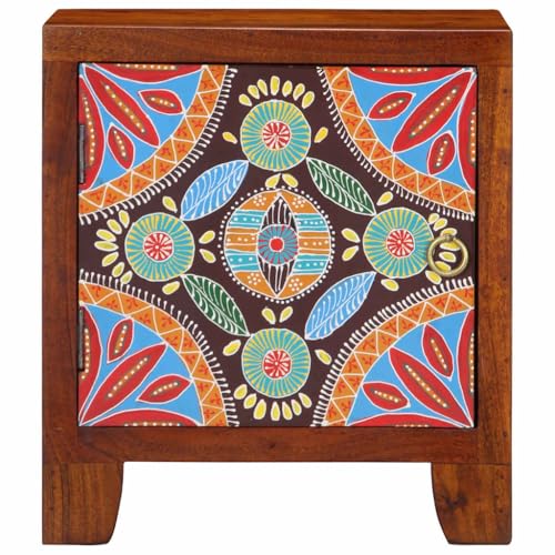 ULUYYUC Beistelltisch Klein Nachttische Nachtkasten Kleiner Tisch - Nachttisch 40x30x45 cm Massivholz Akazie für Küche Wohnzimmer Jugendzimmer Schlafzimmer
