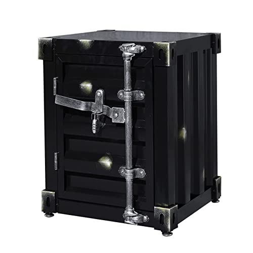 Nachttisch Retro Industrial Style Aufbewahrungsschrank Kreativer Metall Couchtisch Ecktisch Schlafzimmer Dekorativer Schrank,G