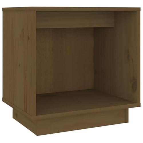 Eleganz Nachttisch aus Massivholz Kiefer 40x30x40 cm Honigbraun - Langlebig & Natürlich für Schlafzimmer, Wohnheim oder Gastzimmer - Stilvolle Aufbewahrung und Stauraum