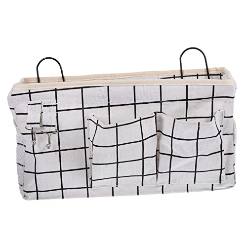 CIYODO Hängender Korb Für Bett Organizer Zum Einhängen Hängeaufbewahrungstasche n Für Nachttisch Schreibtisch Mit Kleineren Taschen Für Fernbedienungen Brillen Und Schreibwaren