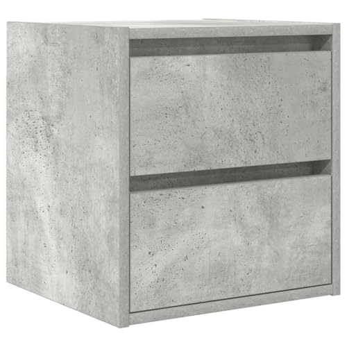Generico Kangqiling 861253 Wandnachttisch, Grau, Beton, 38 x 34 x 40 cm, Grau