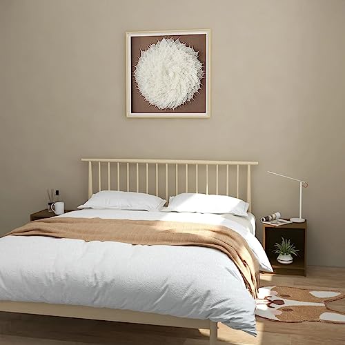 SDWEHO7 2er Set Nachttisch mit Stauraum, Lampentisch, Nachtschrank, Ablagetisch, Beistellschränke, Nachtkommode, Beistelltisch, Schlafzimmer Möbel, Honigbraun 35,5x33,5x41,5 Massivholz Kiefer