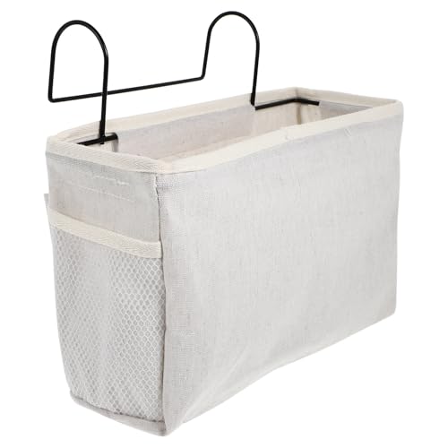 JOINPAYA Praktischer Aufbewahrungskorb zum Einhängen Am Bett aus Baumwollstoff Nachttisch Organizer für Studentenwohnheim Kinderzimmer