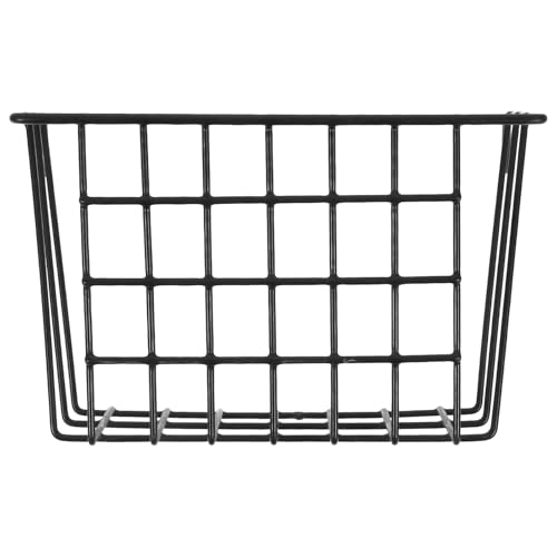 LOPUNER Wiederverwendbarer Metall Hängekorb Klein Bett Organizer für Nachttisch und Studentenwohnheim Stabiler Aufbewahrungskorb zum Einhängen Am Bettgitter Vielseitiger Haushalts