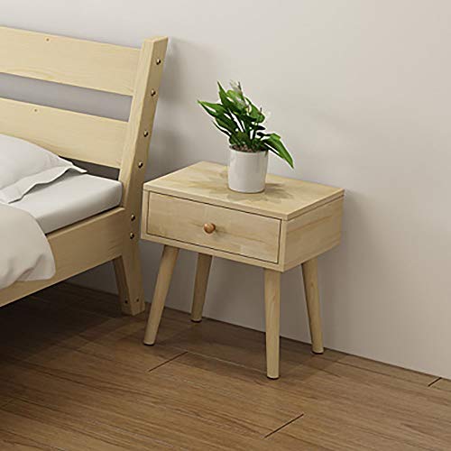 LVUNZJCA Nachttisch Hölzerne Nachttisch Schubladenschrank zur Lagerung für Eingangsbereich(Wood Color)