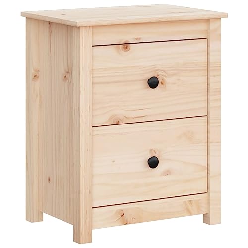 HETFTJN Side Table Bedroom Couchtisch Beistelltisch Couch Telefonschrank - Nachttisch 50x35x61,5 cm Massivholz Kiefer für Jugendzimmer Wohnzimmer Schlafzimmer Balkon