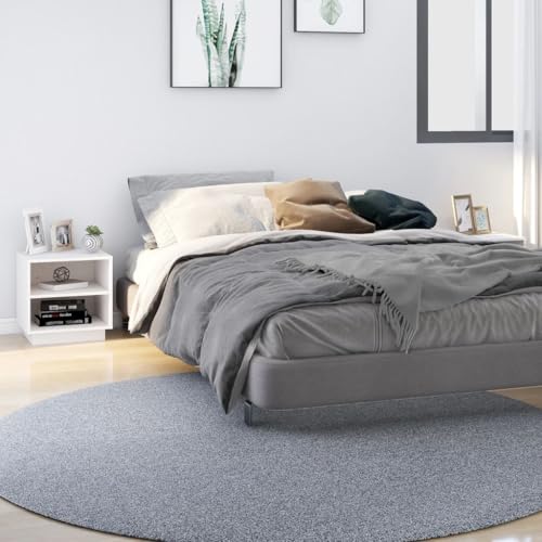 HaoChrymec Nachttische 2 STK. Massivholz Kiefer, Weiß, Mit 2 Ablagen, Kommode Schlafzimmer, Beistelltisch Weiß, Nachttisch Weiß, 40x34x40 cm