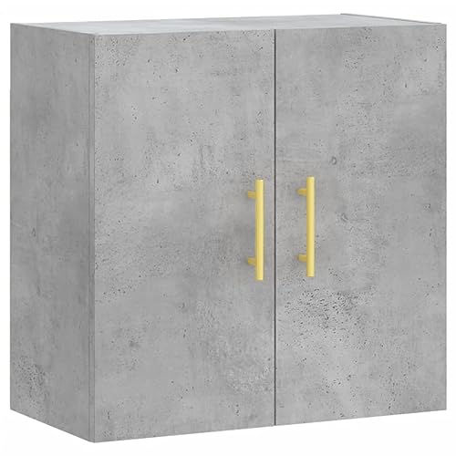 Genérico Wenjingqi 829952 Wandschrank, Holz, Grau, Beton, 60 x 31 x 60 cm, Grau