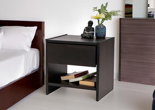 SAM Nachtkommode Columbia, Nachttisch in Kernbuche wenge, Konsole mit ausreichend Stauraum, modernes Design