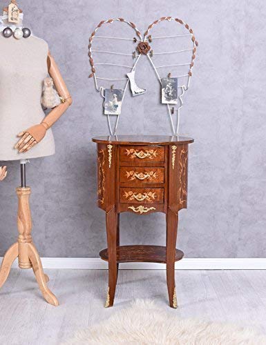 Kommode Barock Nachtkommode Nachtkonsole Nachttisch Intarsien Wandtisch cat111f99 Palazzo Exklusiv