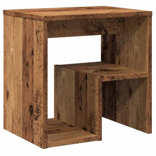 Genérico Wenjingqi-856526 Nachttisch, Holz, antik, 40 x 30 x 40 cm