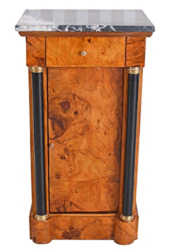 Biedermeier Nachtschrank Antik Nachttisch Braun Empire Nachtkonsole Regency Schrank cat026 Palazzo Exklusiv