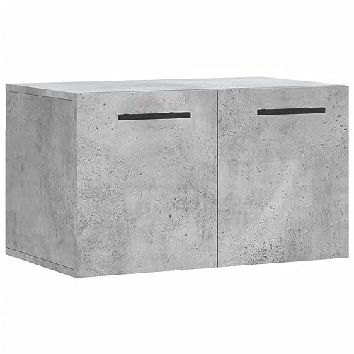 Genérico Wenjingqi 830048 Wandschrank, Holztechnik, Grau, Beton, 60 x 36,5 x 35 cm, Grau