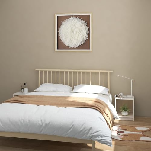 Gecheer Nachttische 2 STK. Weiß 35,5x33,5x41,5 cm Massivholz Kiefer, Moderner Nachtschrank Beistelltisch für Schlafzimmer Gästezimmer Studentenwohnheim809922
