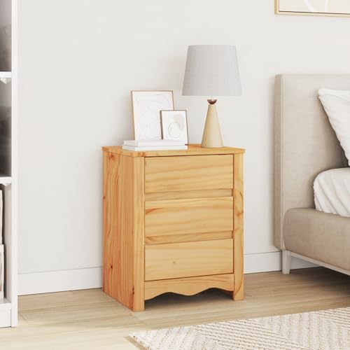 SKM DRAMMEN 45x35x56 cm Massivholz Kiefer,Möbel,Tische,Nach ttische,Braun,10.2KG,4200 3048
