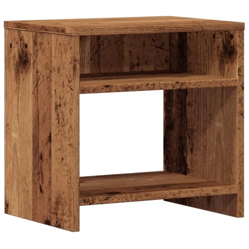 Genérico Wenjingqi-855762 Nachttisch, Holz, antik, 40 x 30 x 40 cm