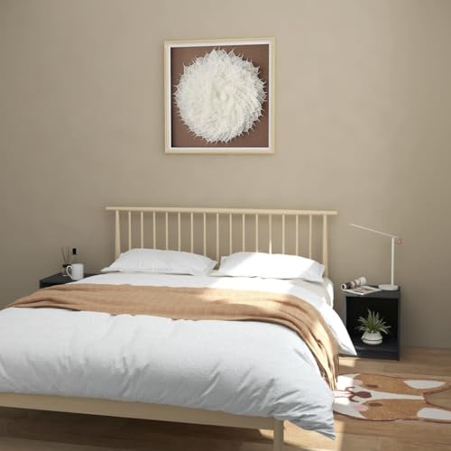 MOBCANT Nachttische 2 STK, Bedside Table Sofatisch Side Table Beistellschrank Geeignet für Schlafsaal Hotel Wohnstube Schlafzimmer Grau 35,5x33,5x41,5 cm Massivholz Kiefer
