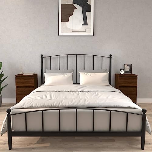 WOODEY Möbel Nachttische 2 Stück braun Eiche 40x35x70 cm Größe