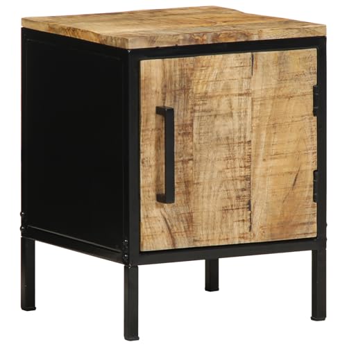 SKM Nachttisch 30x30x40 cm Massivholz Rohes Mango,Möbel,Tische,Nacht tische,Braun,7.1KG,401963 9