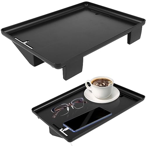 Nachttisch, abnehmbar, Etagenbett, 32 x 23 cm, Nachttisch, anklippbar, mit Kabelmanagement, Nachttisch, für Bett, zur Aufbewahrung von Telefon, Tablet, Bücher, Tasse (schwarz)