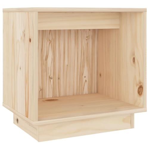 PIXZSSI Nachttisch im Schlafzimmer 40x30x40 cm Massivholz Kiefer Modernem Charme Schränkchen Dekorieren Innenraum Beistellschrank Multifunktional Platzieren von Zeitschriften Bücher