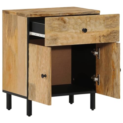 SXJEQOC Bedside Tables Bettschrank Nachtschränkchen Beistelltisch Schlafzimmer - Nachttisch 50x33x60 cm Massivholz Mango für Outdoor Badezimmer Jugendzimmer Wohnzimmer