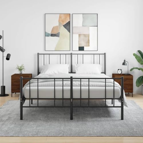 MOBCANT Nachttische 2 STK, Nachtkästchen Sofatisch Couchtisch Nachtschränke Geeignet für Schlafzimmer Schlafsaal Hotel Wohnstube Braun Eichen-Optik 40x35x47,5cm Holzwerkstoff