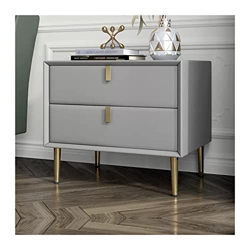 HJYCLFAZU Nachttische, Moderne Nachttischkommoden, Beistelltisch mit Kunstleder-Ende für Schlafzimmer und Wohnzimmer, Möbelschrank