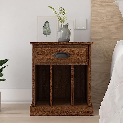 LVHUIDEH Nachttisch Braun Eichen-Optik 43x36x50 cm