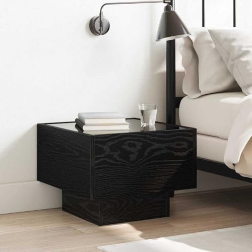 INLIFE Badschrank Schwarze Eiche 40 x 40 x 30 cm Engineered Wood,,Möbel,Tische,Nachtt ische,Schwarz,12.71 KG,3394556