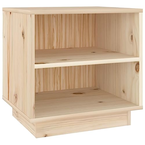 PIXZSSI Nachttisch im Schlafzimmer 40x34x40 cm Massivholz Kiefer Modernem Charme Schränkchen Dekorieren Innenraum Beistellschrank Multifunktional Platzieren von Zeitschriften Bücher
