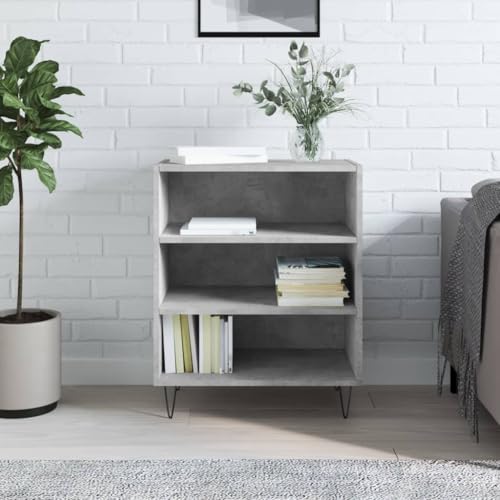 Homgoday grau, 57 x 35 x 70 cm mehrschichtigem Holz, Nachttische für, Nachttisch für, Nachttisch, für, Bodenschrank STYLE827136