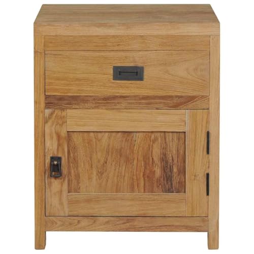 SXJEQOC Schlafzimmer Möbel Nachttische Nachtschrank Schrank Klein - Nachttisch Massivholz Teak 40x30x50 cm für Badezimmer Wohnzimmer Jugendzimmer Schlafzimmer
