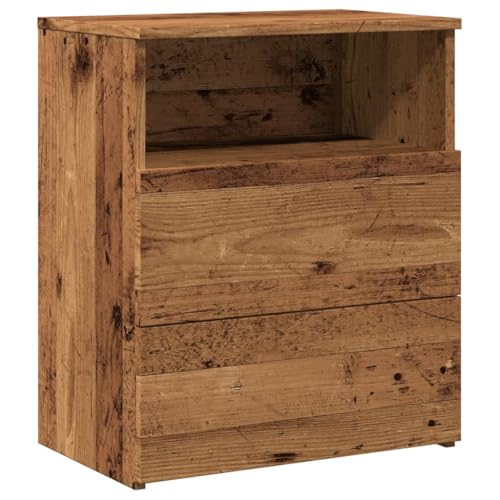 Genérico Wenjingqi-856564 Nachttisch, Holz, antik, 50 x 32 x 60 cm