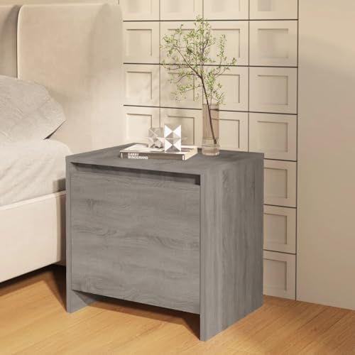 LVHUIDEH Nachttisch Grau Sonoma 45x34x44,5 cm Holzwerkstoff