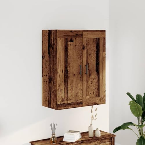 Rantry Anrichte aus antikem Holz, 69,5 x 34 x 90 cm, aus mehrschichtigem Holz, Sideboard, Bodenschrank, Büromöbel, Nachttisch, Anrichte für Schlafzimmer Model857308