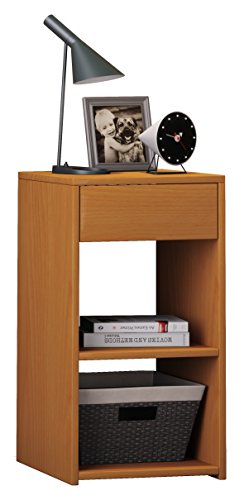 VCM Nachtschrank | Beistelltisch | Nachttisch | Maße ca. H. 65 x B. 35 x T. 35 cm - Sledo Maxi Buche