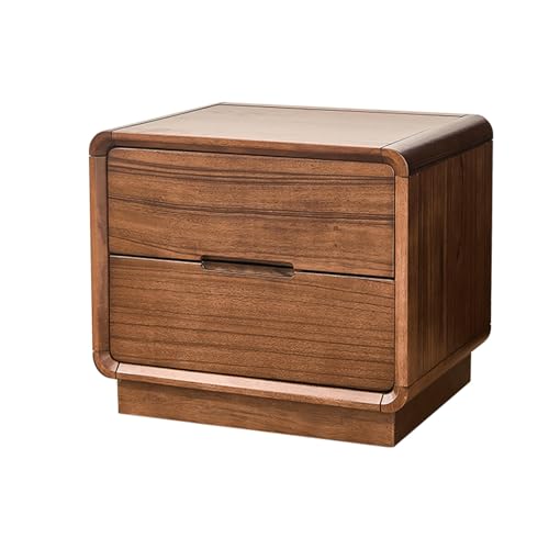 Schwarzer Nussbaum Bettschrank, Schlafzimmer Aufbewahrungsschrank(4,40 CM(15.7IN))