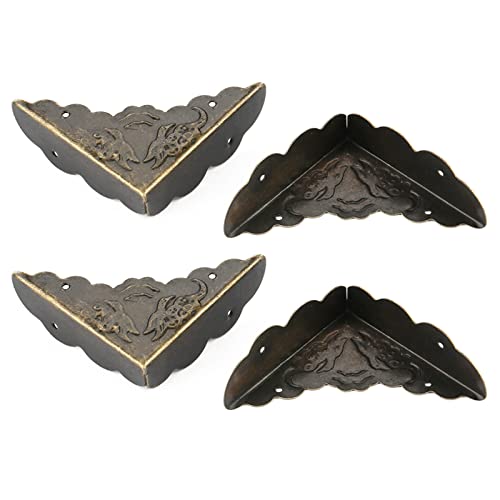  Bronze Iron Corner Dekorative Beschützer für Holzkastenkante 12pcs
