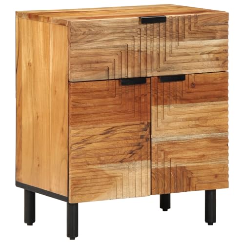 Generisch Nachttisch 50x33x60 cm Massivholz Akazie,jiangboyue-4017767