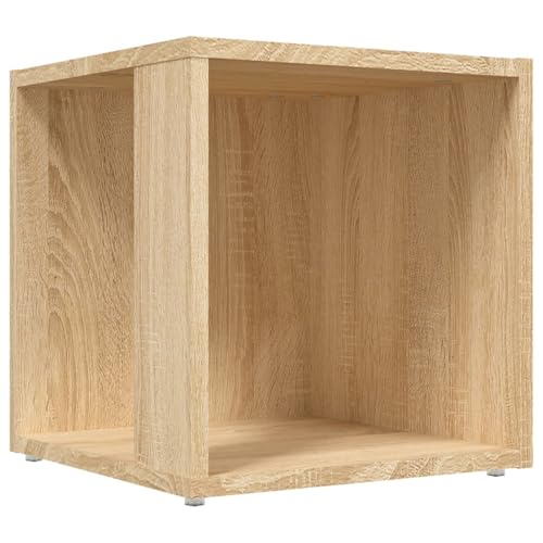 Genérico Wenjingqi Beistelltisch, Sperrholz, Sonoma, 33 x 33 x 34,5 cm, Braun 809011