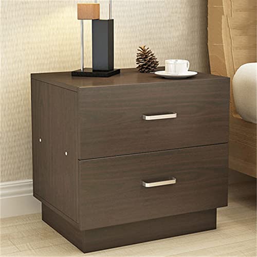 Moderner, minimalistischer Nachttisch, kompakter brauner Nachttisch für Schlafzimmer, Wohnheim oder Zuhause, stilvoller Organizer mit 40 x 30 x 42 cm Abmessungen