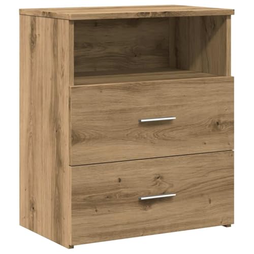 vidaXL Nachttisch Artisan-Eiche 50x32x60 cm Holzwerkstoff, Schrank, Beistelltisch, Bettschrank, Nachtschrank, Schlafzimmermöbel, Nachtkästchen