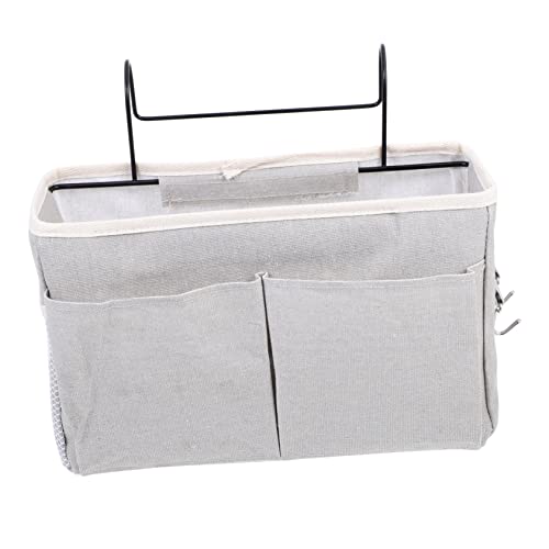 Gatuida Hängende Bett Tasche Für Bettwäsche Und Kleinigkeiten Praktischer Organizer Für Schlafsäle Graue Aufbewahrungstasche Zum Einhängen Am Bett Platzsparende Lösung Für Ihr
